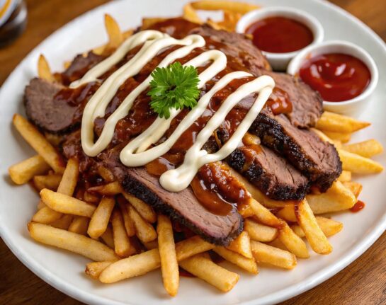 Loaded Chips with Beef Brisket + Coke